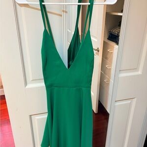 Forever 21 Emerald Strappy Dress